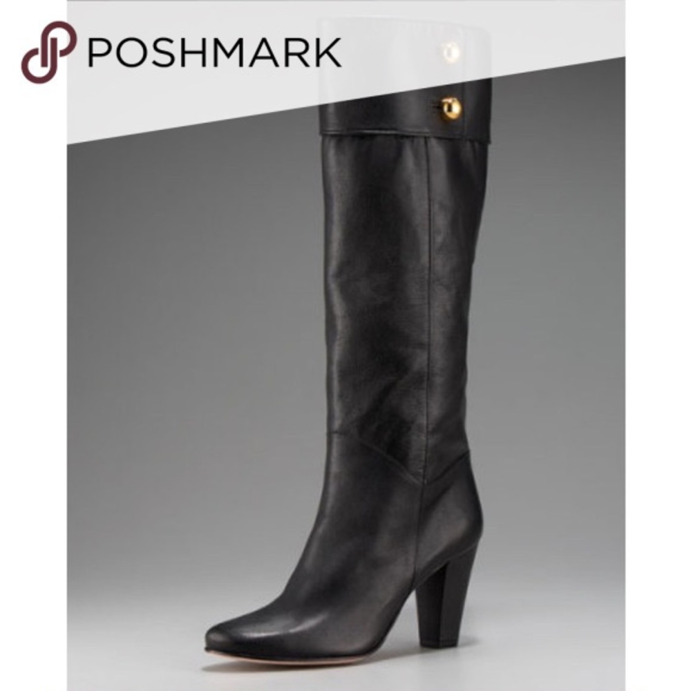 Kate Spade ♠️ Knee High Black Leather boots